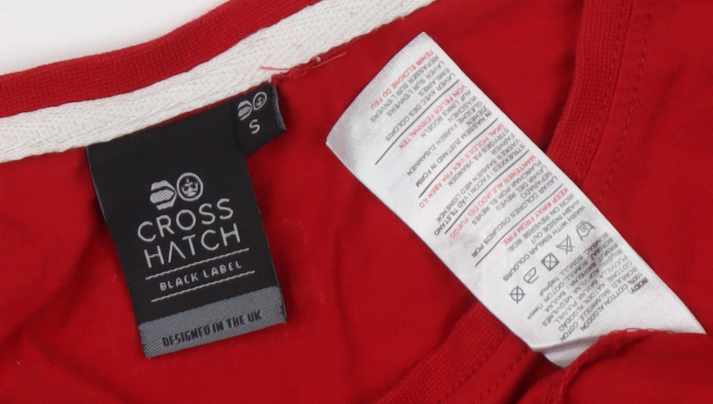 Crosshatch Men's Red Graphic T-Shirt S