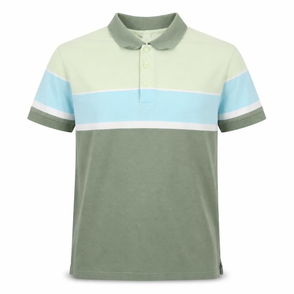 Damart Men's Multicoloured Colourblock Polo