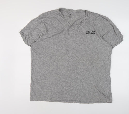 Firetrap Men's Grey V-Neck T-Shirt 3XL