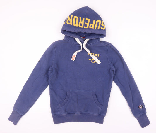 Superdry Men's Blue Graphic Print Hoodie S