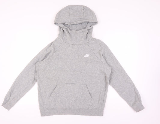 Nike Grey Unisex Hoodie L Lightweight Casual