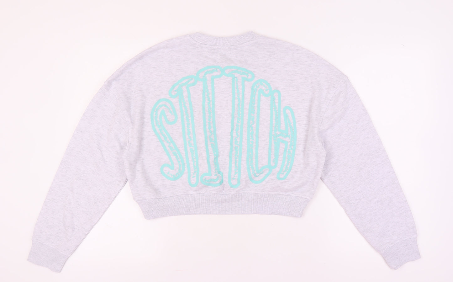 Disney Women’s Grey Stitch Sweatshirt M Pullover