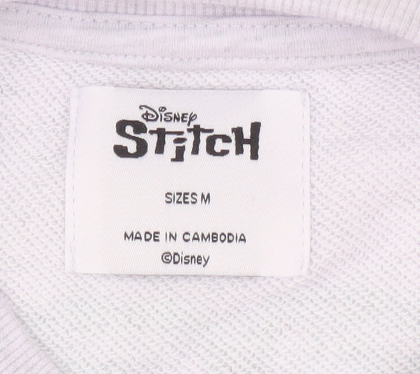 Disney Women’s Grey Stitch Sweatshirt M Pullover