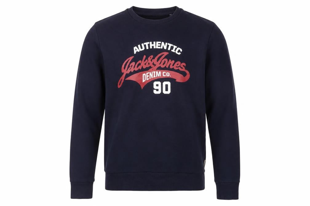 Mens UK XS Regular JACK & JONES Blue Pullover Sweatshirt