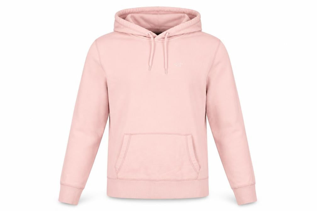 Womens UK M Regular Hollister Co. Pink Pullover Hoodie