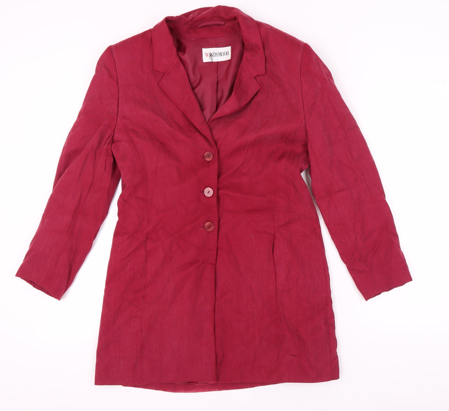 Windsmoor Women's Red Blazer Size 12 Button-Up