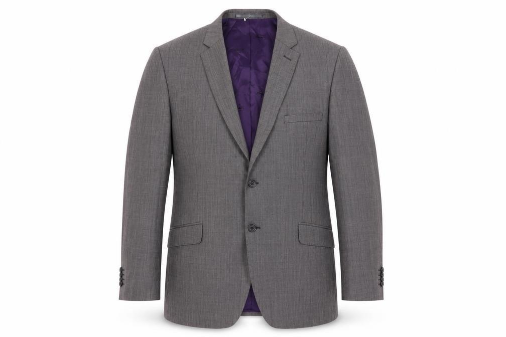 Mens 44 Chest Regular Paul Costelloe Grey Two-Button Blazer