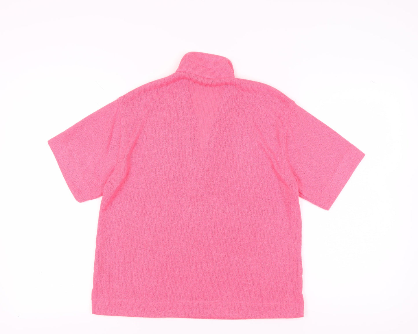 Marks and Spencer Women's Pink Polo Shirt - Size 10