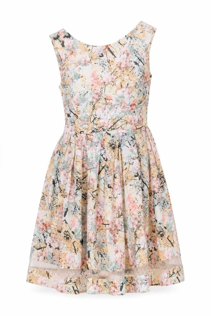 Dorothy Perkins Women's Multicoloured Floral A-Line Dress Size 12
