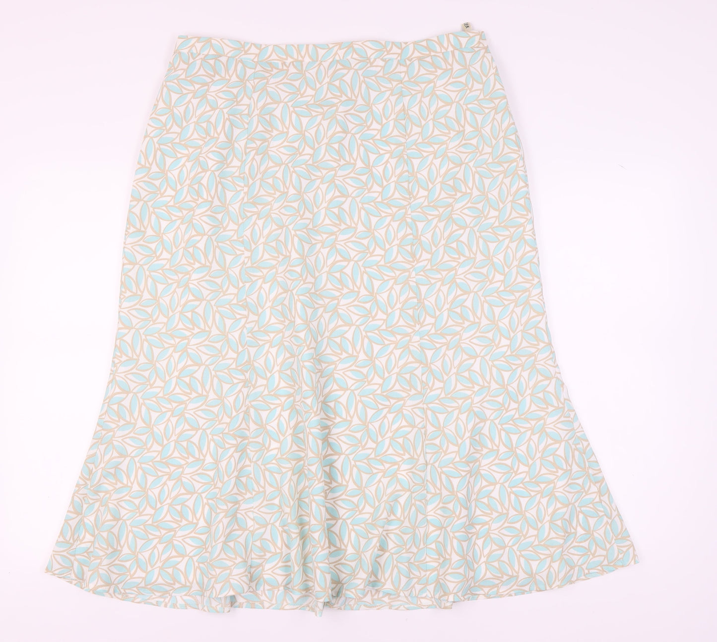 Eastex Women's Multicoloured Geometric Flare Midi Skirt Size 18