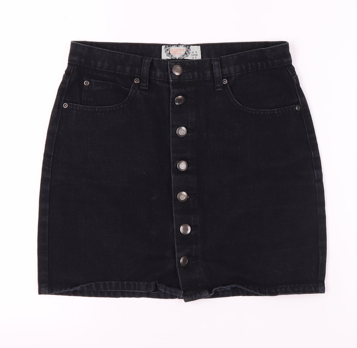 Beechwood Women's Black Denim Mini Skirt Size 10