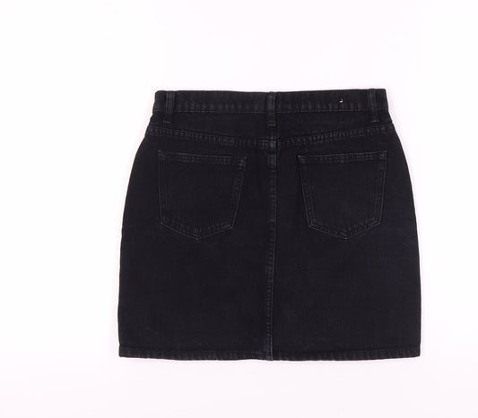 Beechwood Women's Black Denim Mini Skirt Size 10