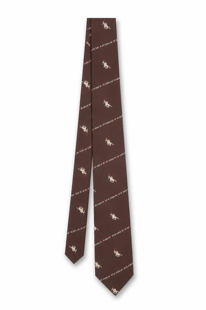 Lochcarron of Scotland Men's Brown Silk Animal Tie