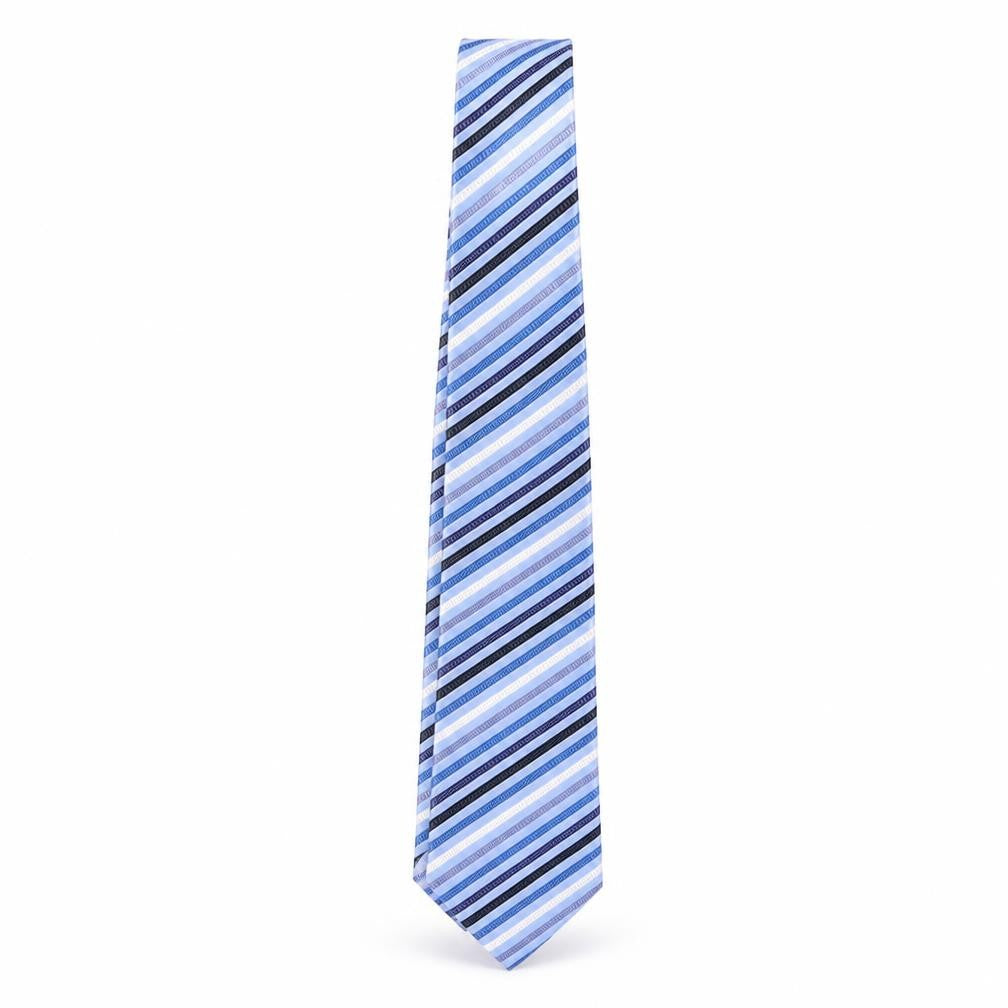 George Men's Blue Striped Tie Polyester