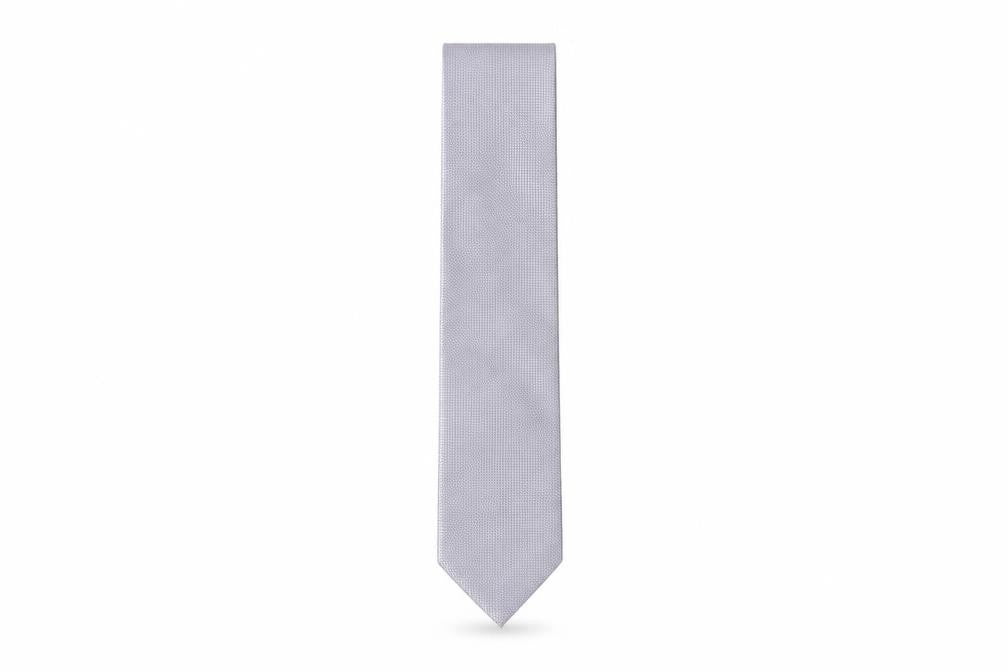 George Men's Grey Geometric Tie