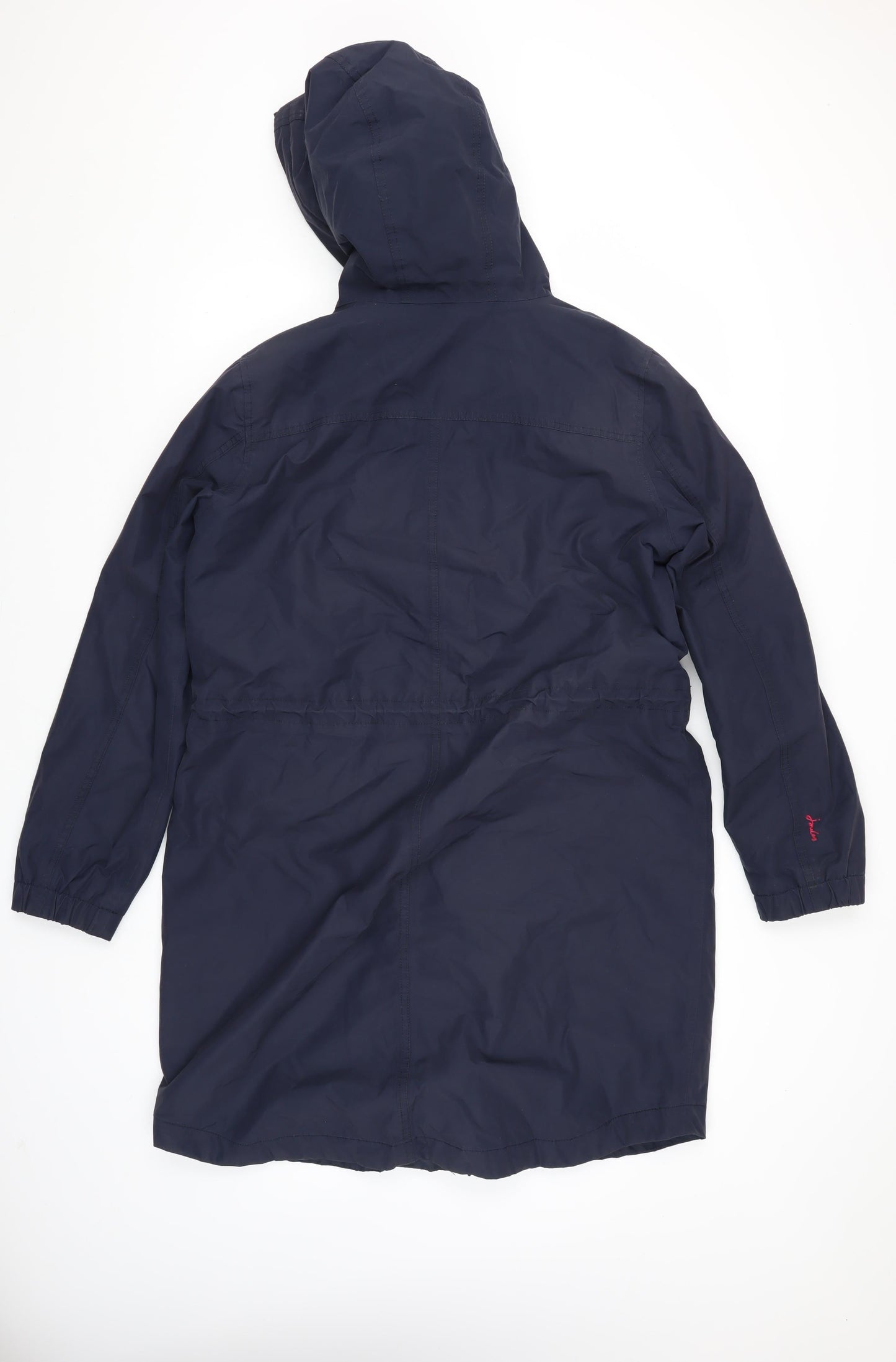 Joules Women's Blue Parka Coat Size 14 Waterproof