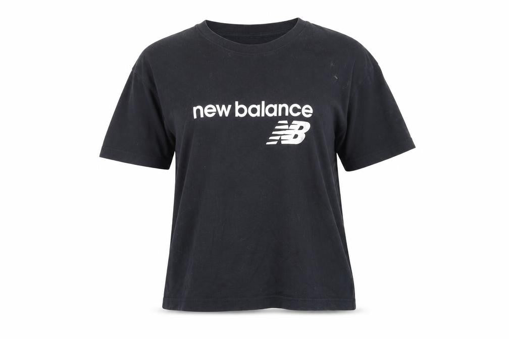 New Womens Balance Black T-Shirt Small Regular Fit