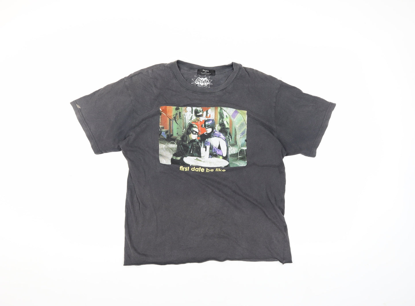 Bershka Unisex Black Batman T-Shirt S - Comics Style