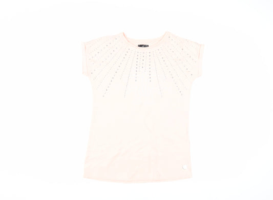 Firetrap Girls Pink Rhinestone T-Shirt - 13 Years, Casual & Chic