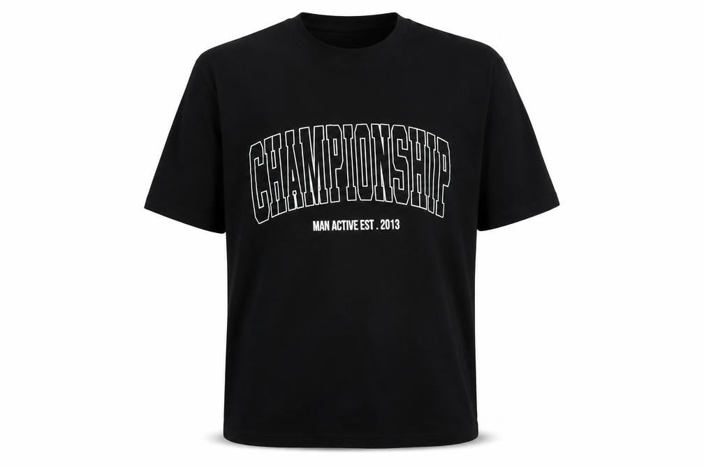 boohooMAN Men's Black Graphic T-Shirt - Size M