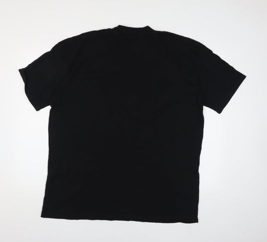 boohooMAN Men's Black Graphic T-Shirt - Size M