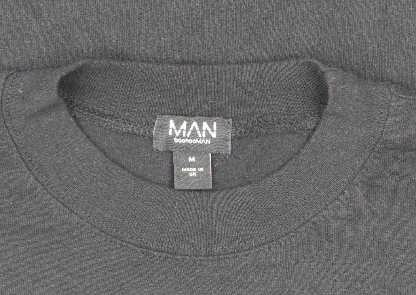 boohooMAN Men's Black Graphic T-Shirt - Size M