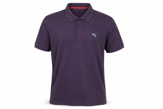 Puma Men's Purple XL Polo Shirt Logo Casual