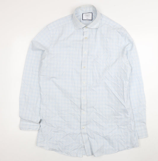 Charles Tyrwhitt Men's Blue Slim Fit Dress Shirt 42