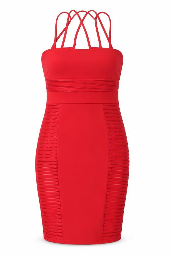 EVITA Red Bodycon Party Dress - Size 12