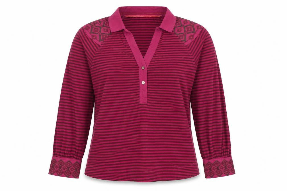 Womens UK Size 10 White Stuff Multicoloured 100% Cotton Blend Polo