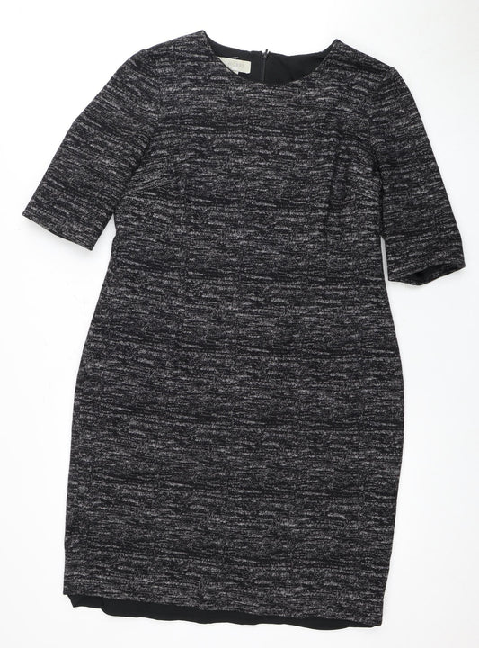 Hobbs London Women's Black Half Sleeve Dress Size 16
