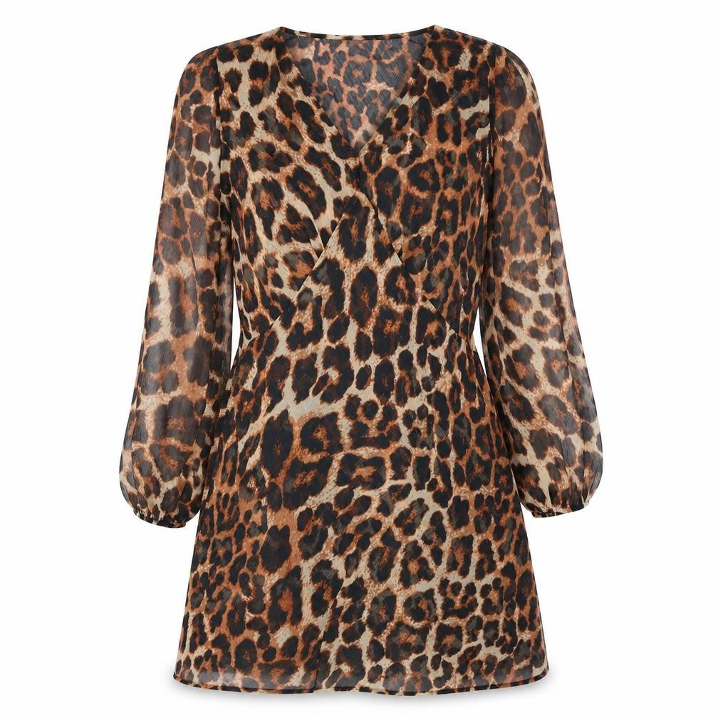 Marks and Spencer Women Animal Print V-Neck Dress
