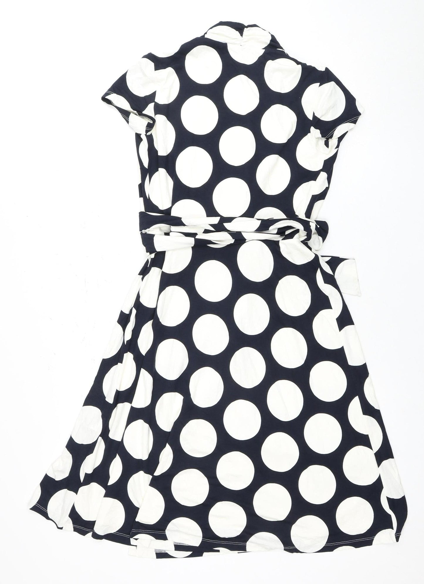 Hobbs Women Black & White Polka Dot Dress Size 6