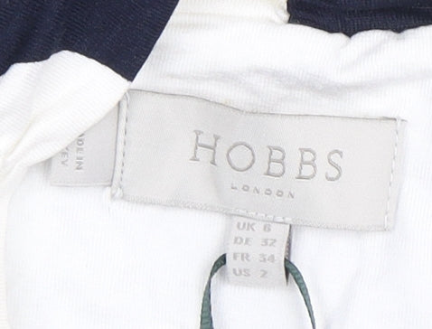 Hobbs Women Black & White Polka Dot Dress Size 6