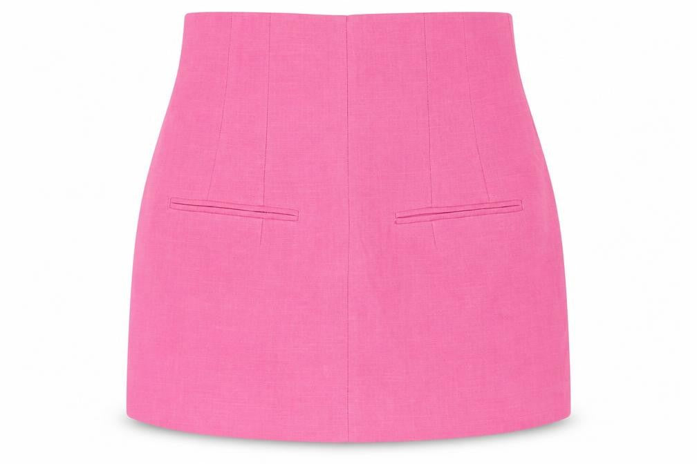 Zara Women's Pink Skirt, Size 4, Elegant