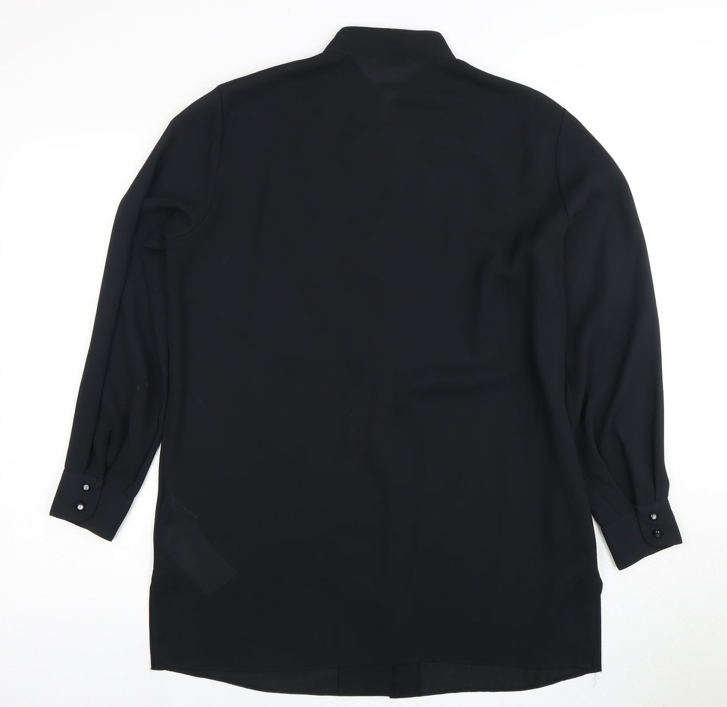 Marks and Spencer Women's Black Button-Up Size 14