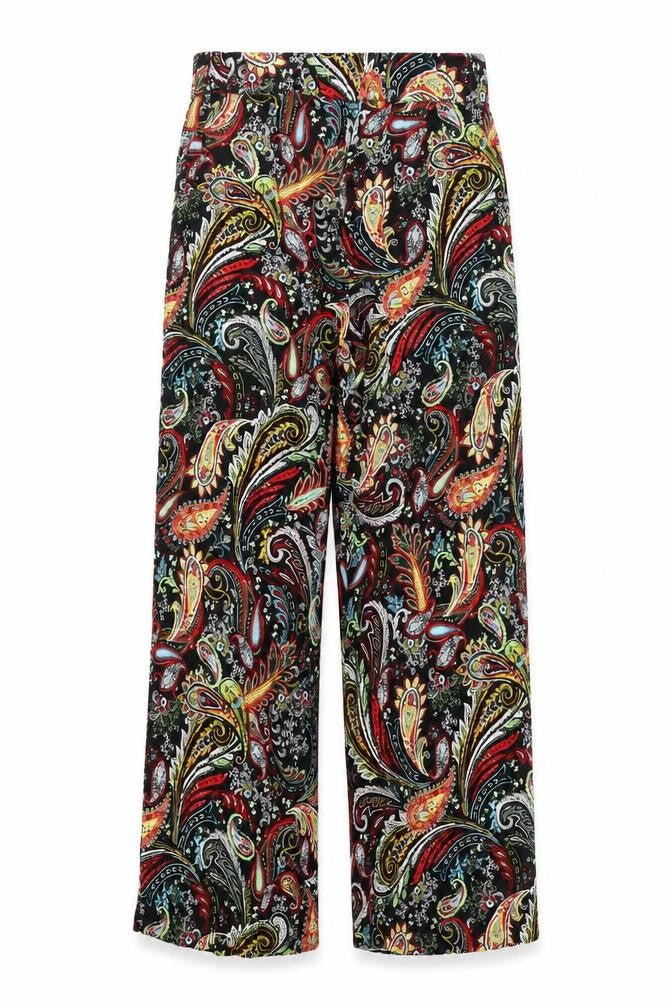 Marks and Spencer Women's Multicoloured Paisley Trousers