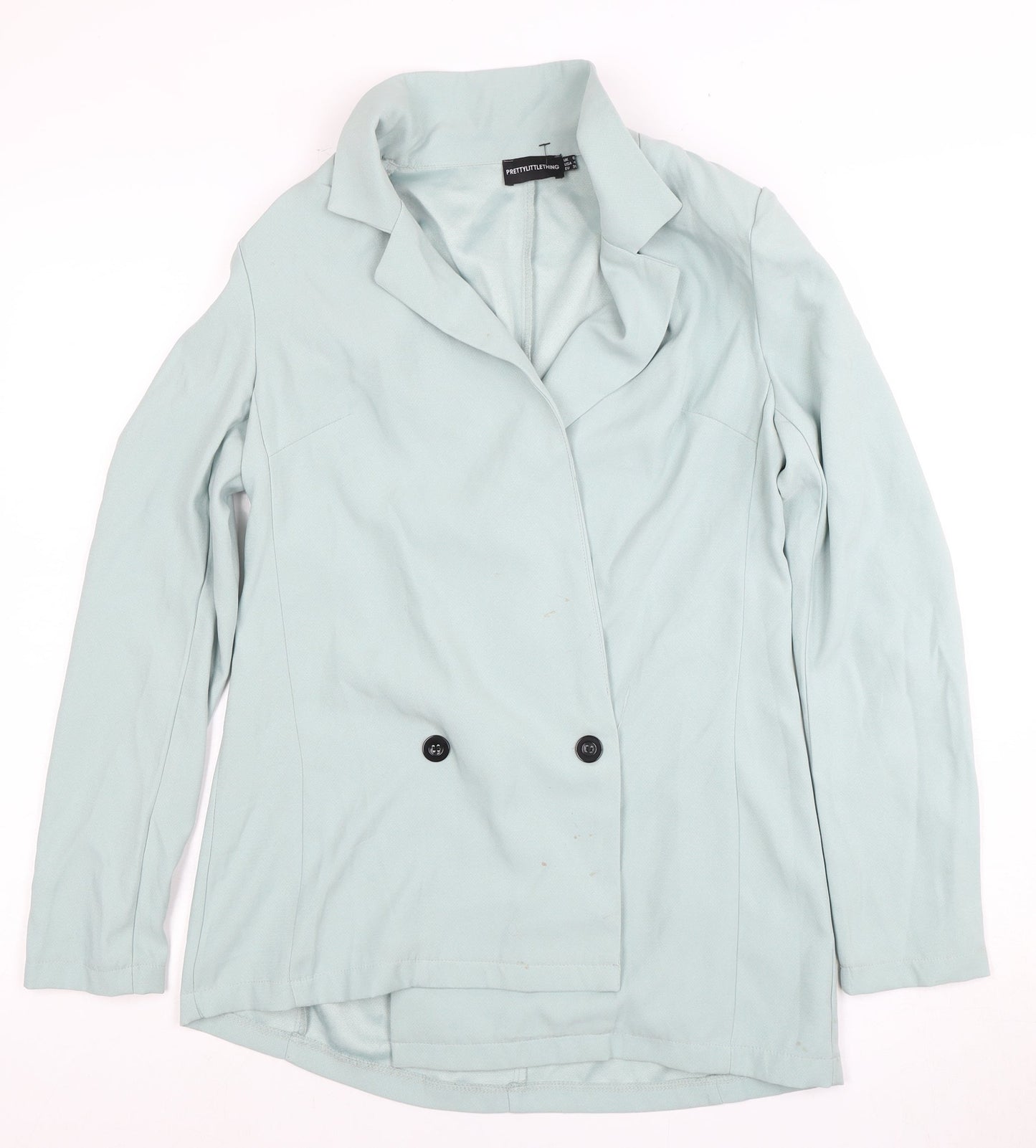 PrettyLittleThing Women's Blue Blazer, UK 8, Collared Casual