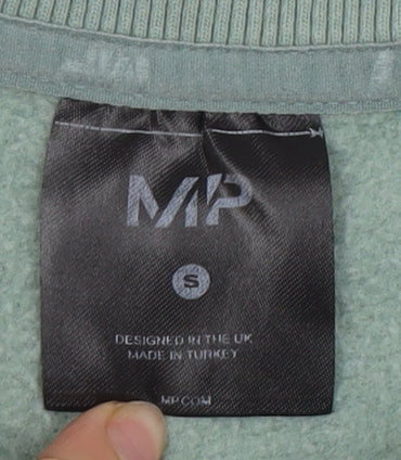 MP Men's Green Pullover Sweatshirt S - Casual Logo Style