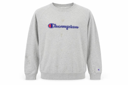 Mens UK L Regular Champion Grey Pullover Sweatshirt