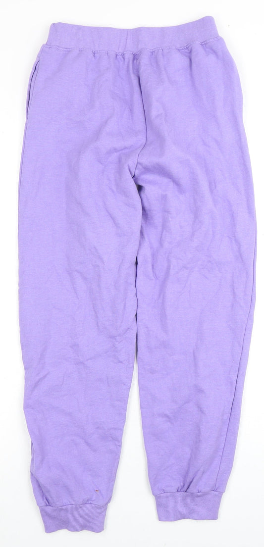DKNY Girls Purple Jogger Trousers XL Activewear