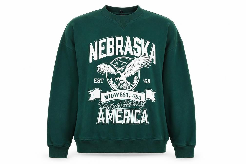 Divided Womens Green Graphic Print XS Sweatshirt