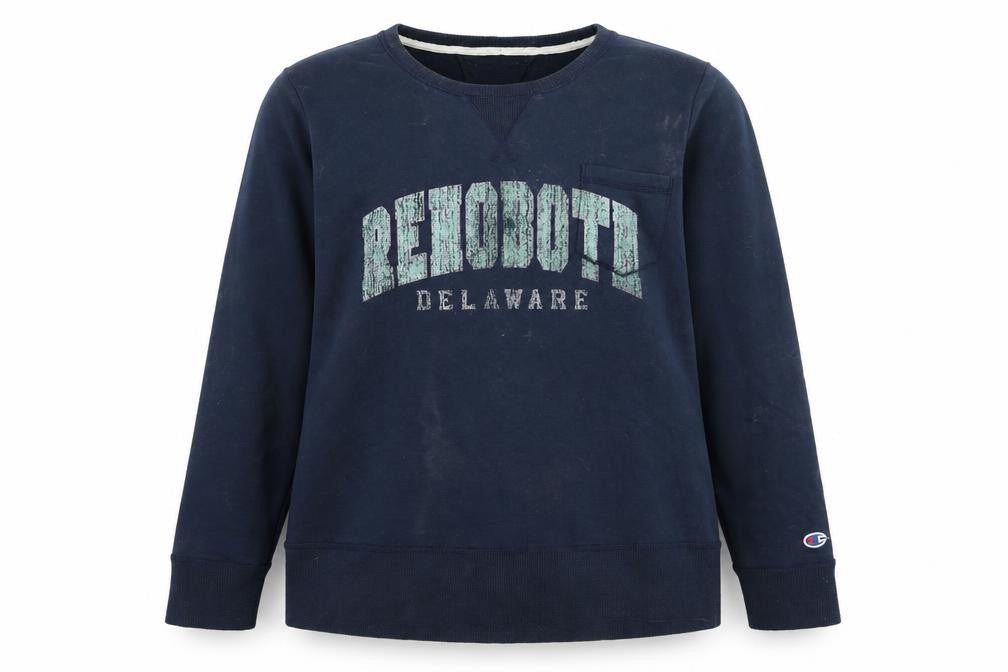 Unisex Adults UK XL Regular Champion Blue Pullover Sweatshirt
