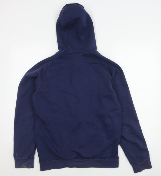 Adidas Men's Blue Hooded Full Zip Jacket M