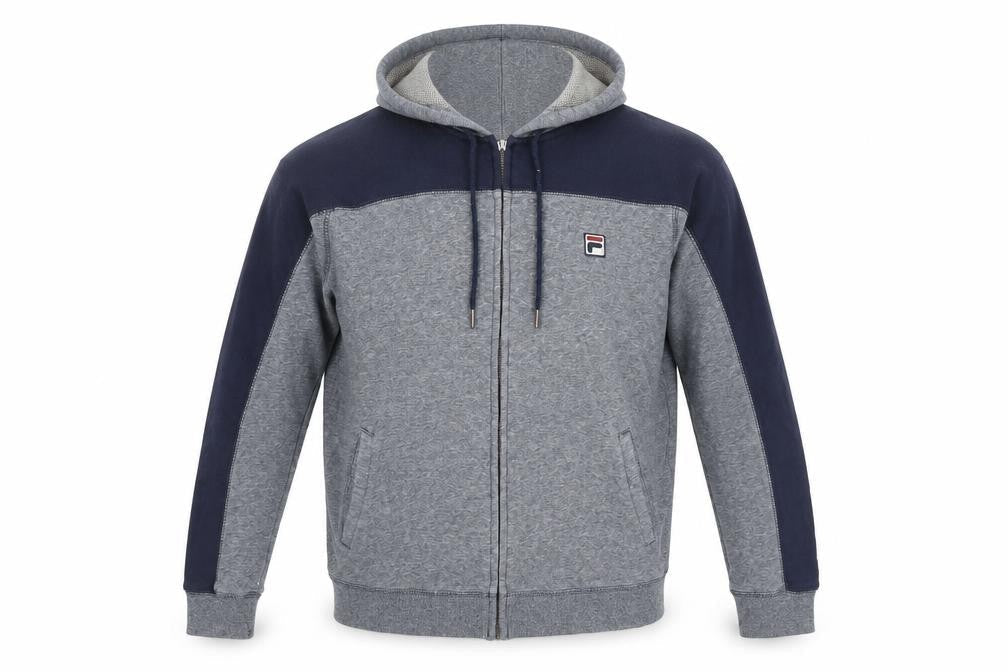 Fila Men’s Grey Hooded Jacket Medium Casual