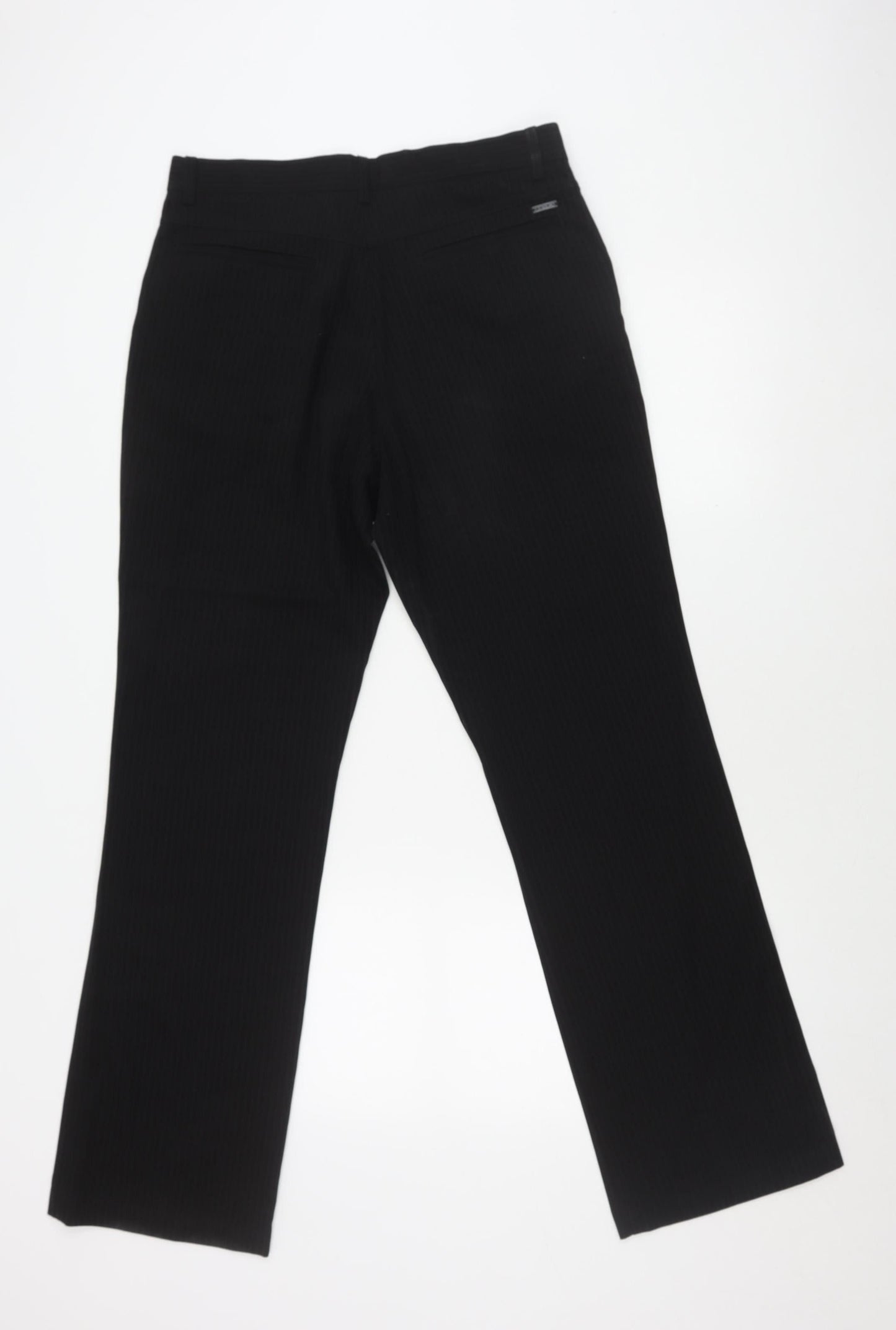 Jeff Banks Black Striped Trousers 32R Unisex