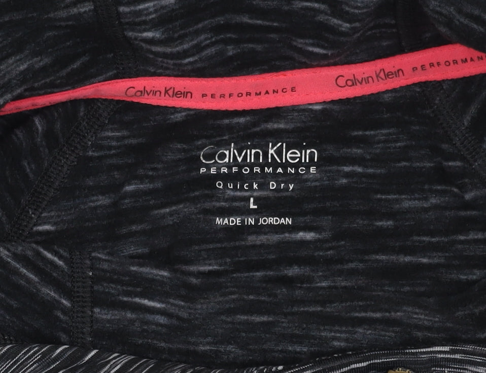 Calvin Klein Women's Black Large Pullover Hoodie