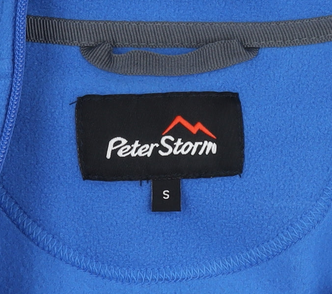 Peter Storm Men's Blue Fleece Pullover Sweatshirt, S