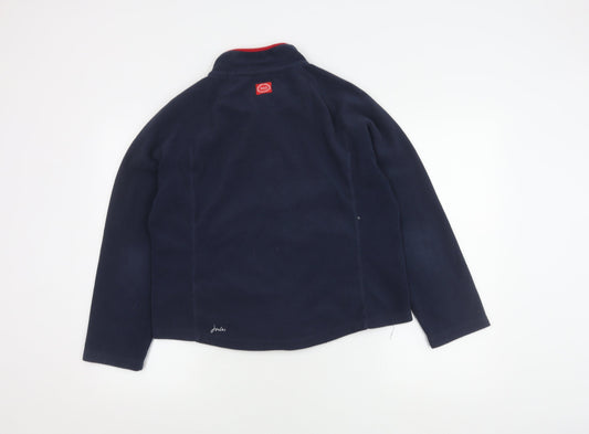 Joules Women's Blue Fleece Jacket Size 14