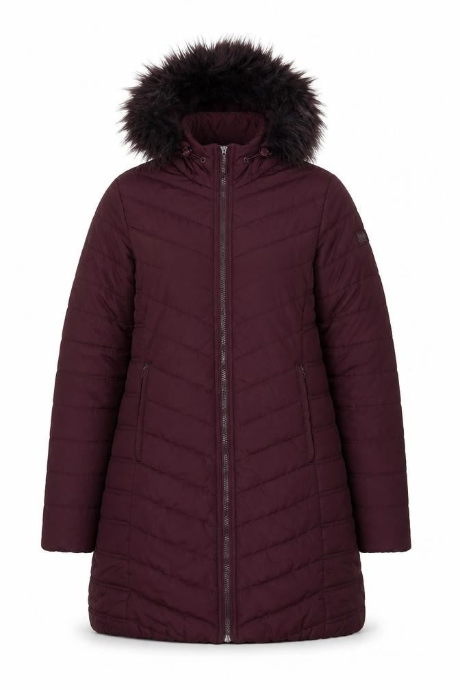 Regatta Women's Purple Puffer Coat, Size 8, Winter Ready